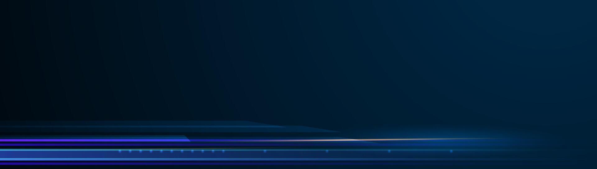 Abstract lines pattern and motion blur over dark blue background vector
