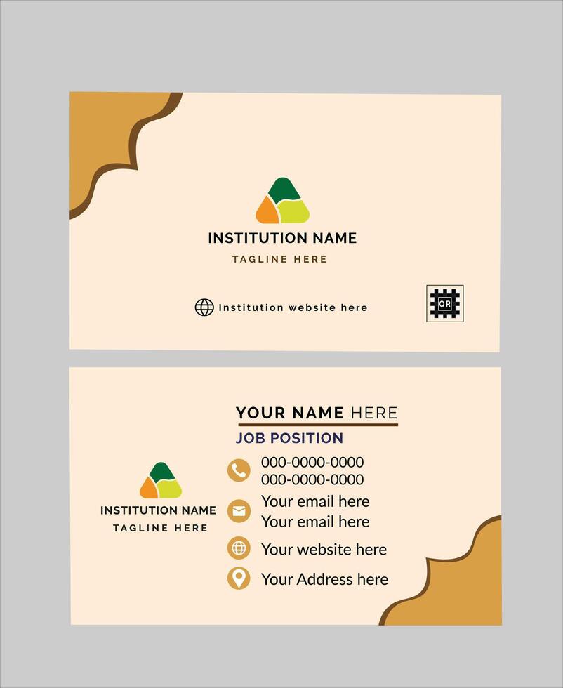 Smart business card design art vector