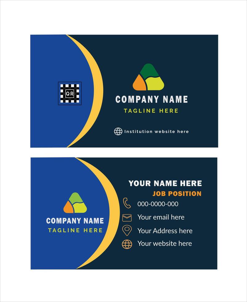 Elegant Business Card Design Perfect for Entrepreneurs vector