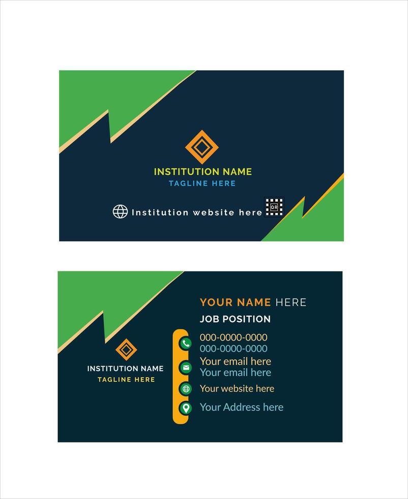 Beautiful business card design vector