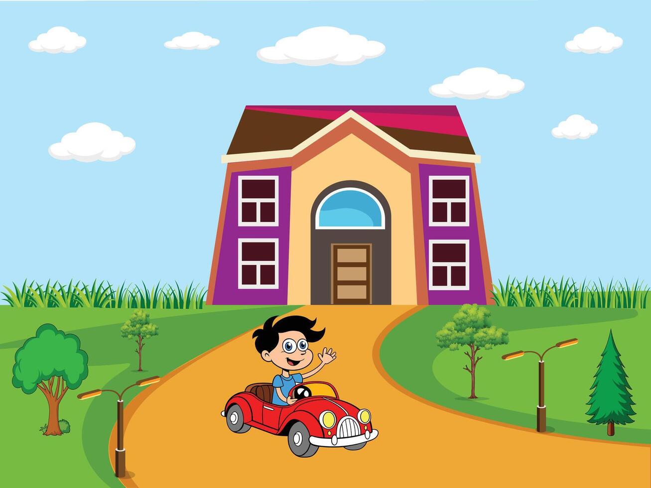 Home design illustration vector