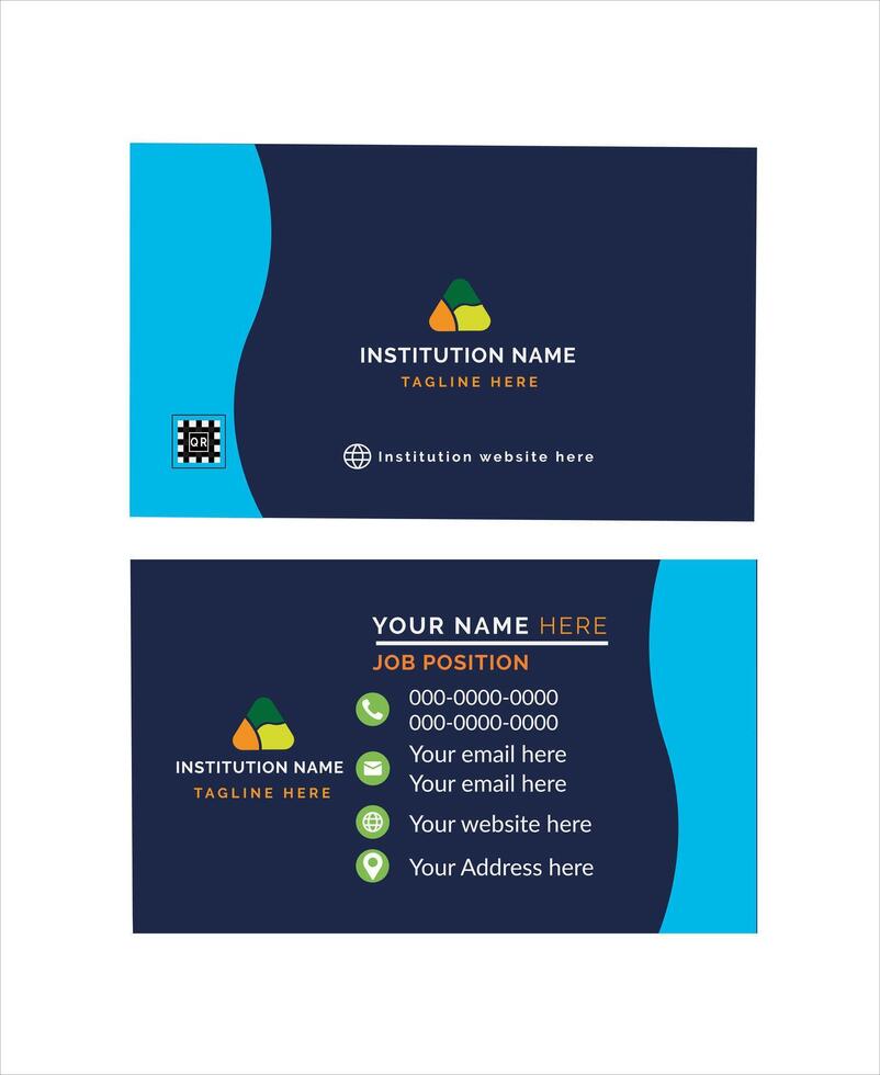 Modern business card vector