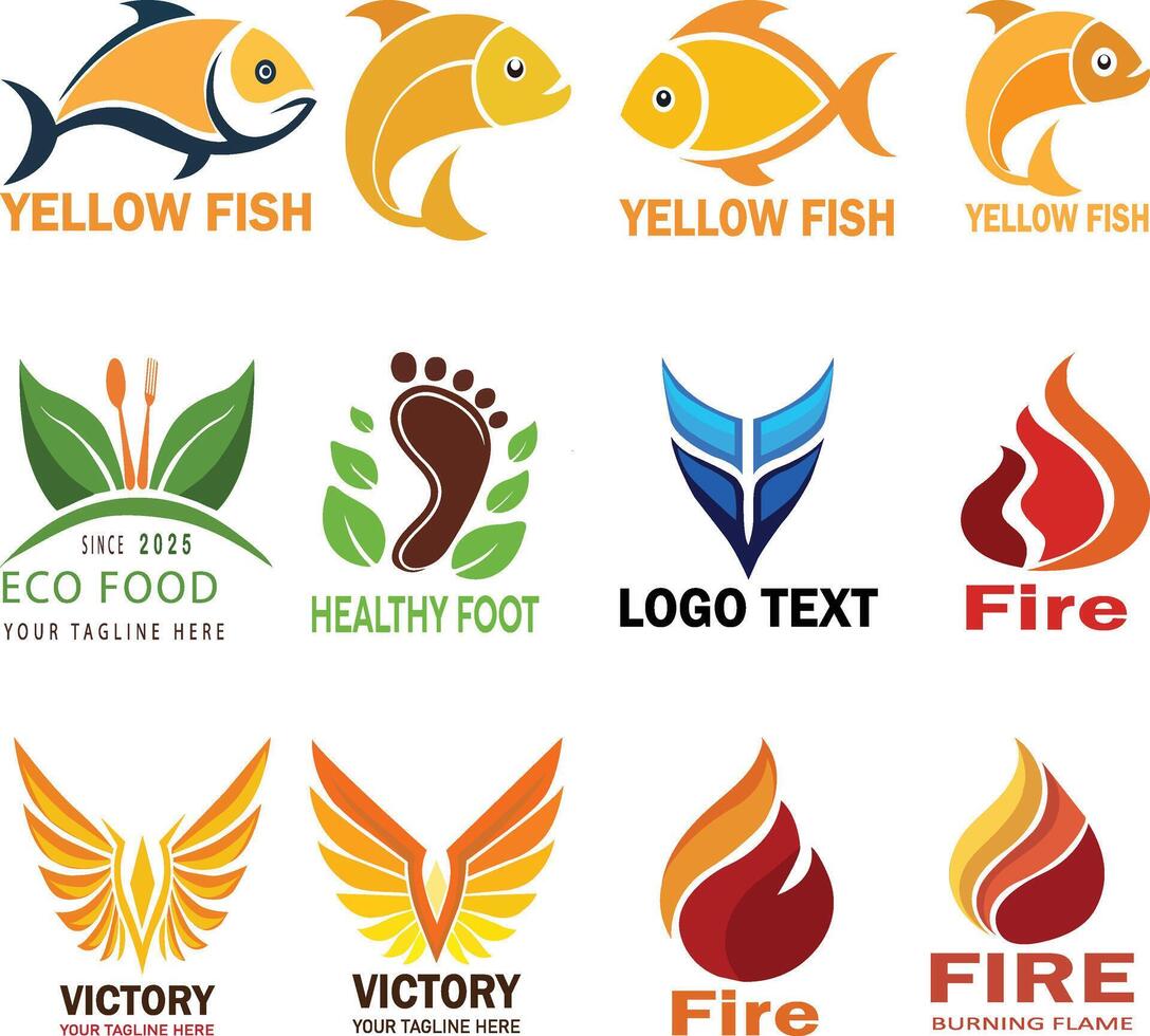 Business abstract logo design vector