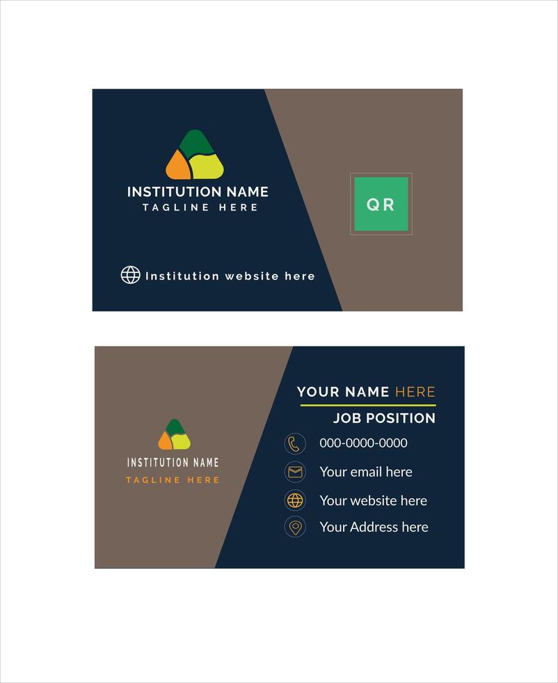 High quality business card vector