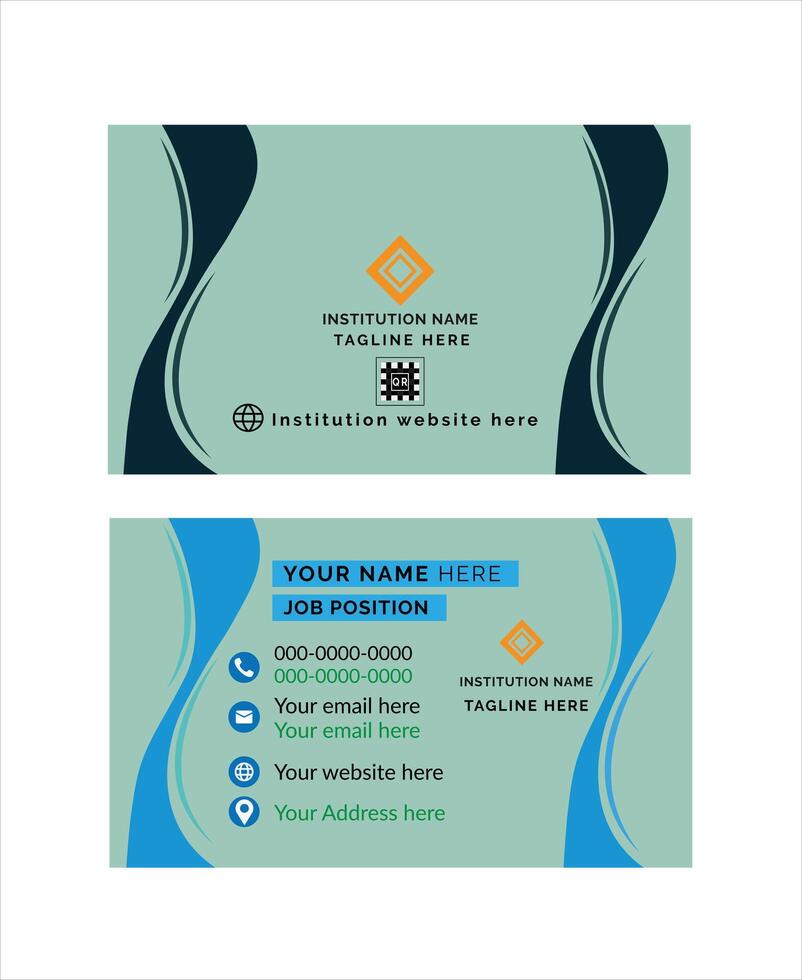 Best business card design vector