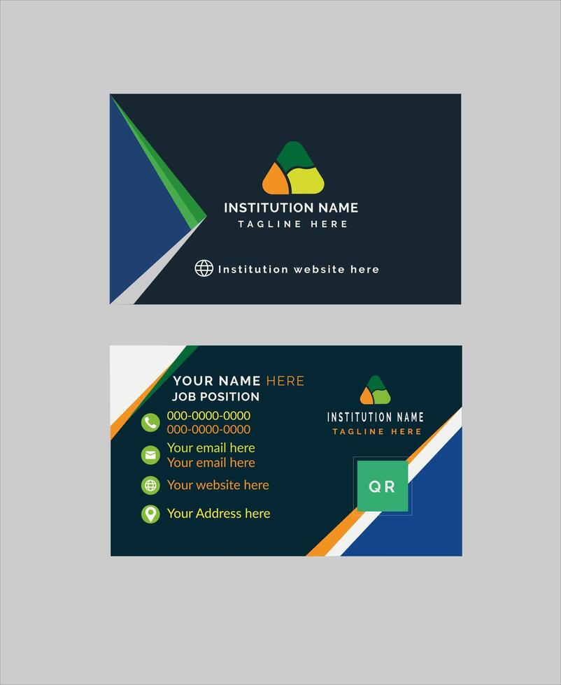 High quality business card design vector
