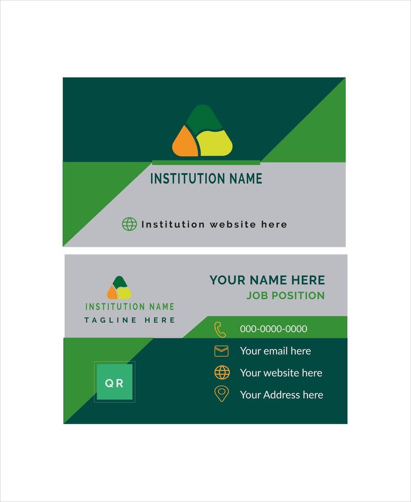 Creative business card vector