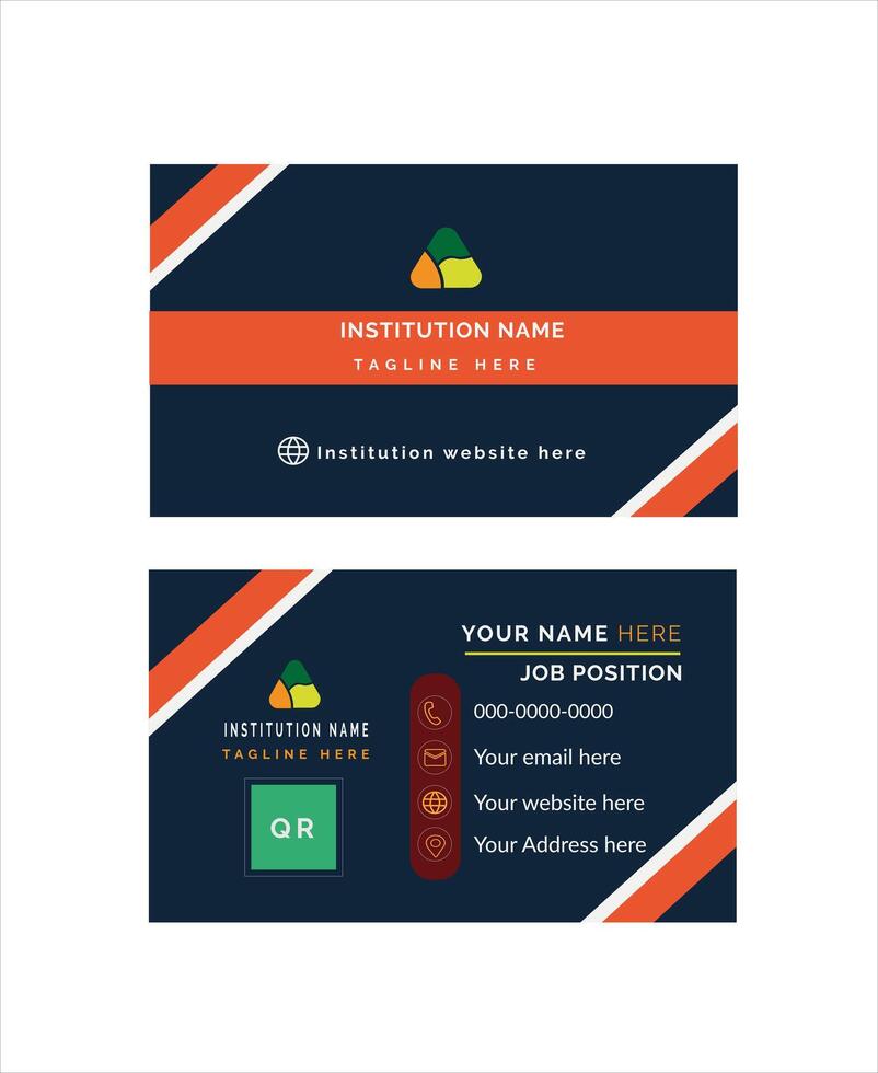 Creative business card design vector