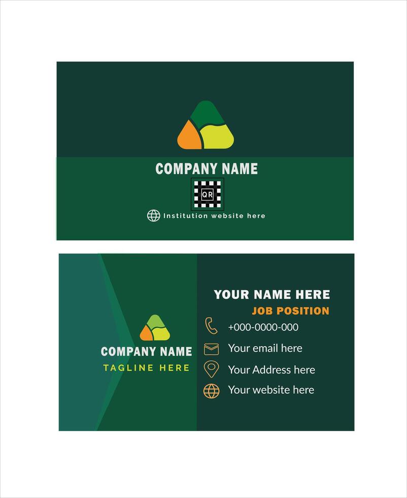 Creative Business Card Template for Designers and Freelancers vector
