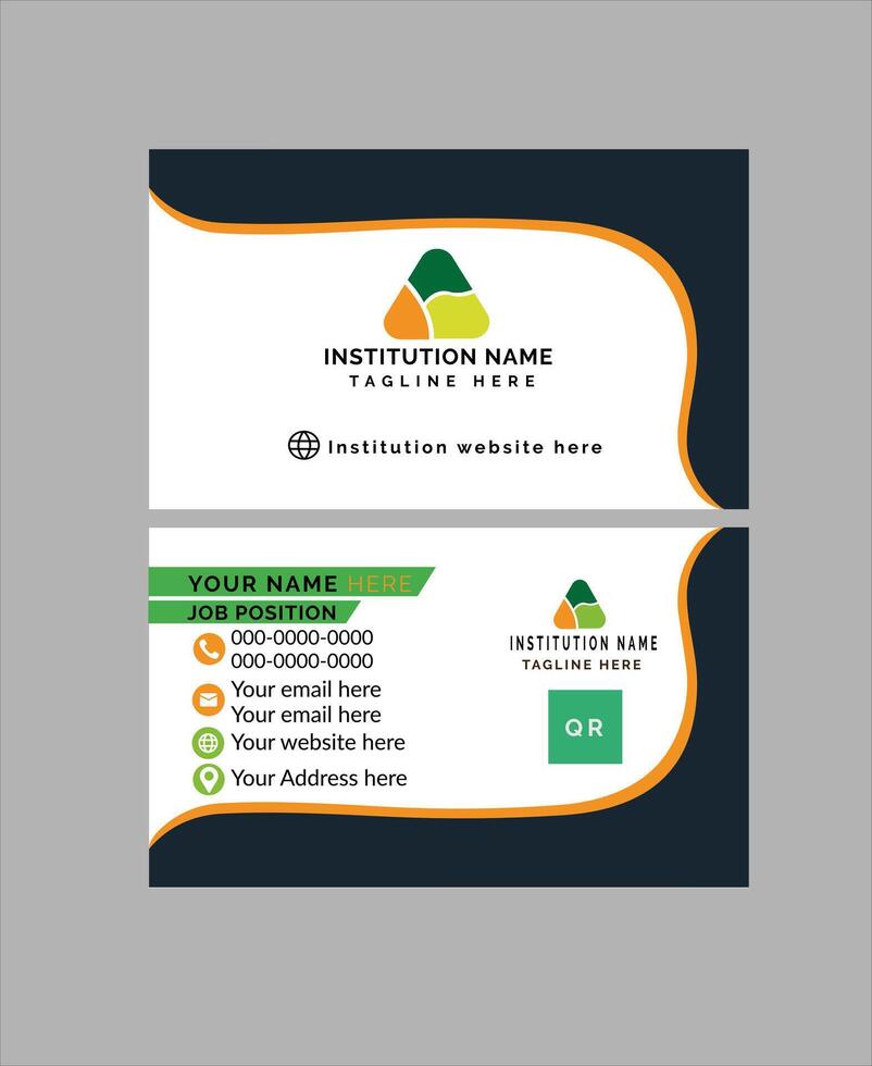 Custom design business card vector