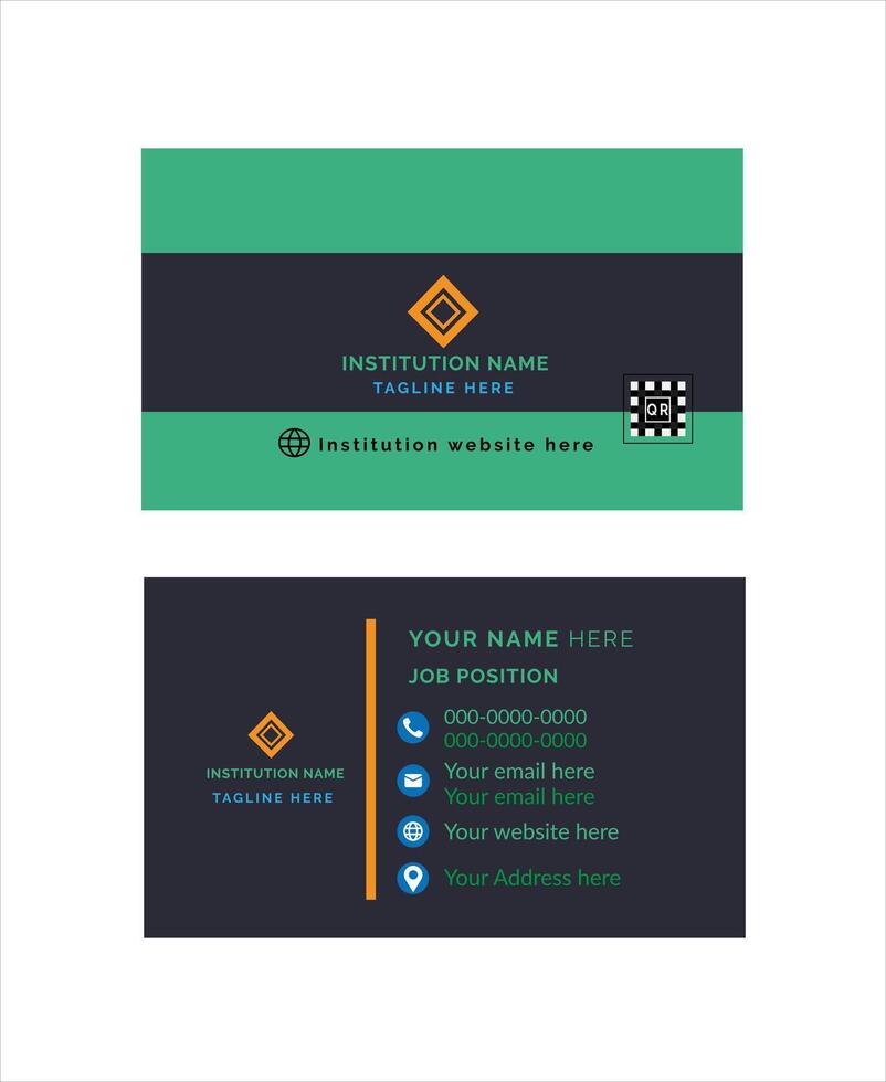 New model business card design vector