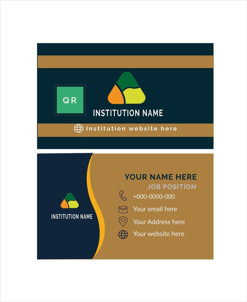 High quality business card design art vector