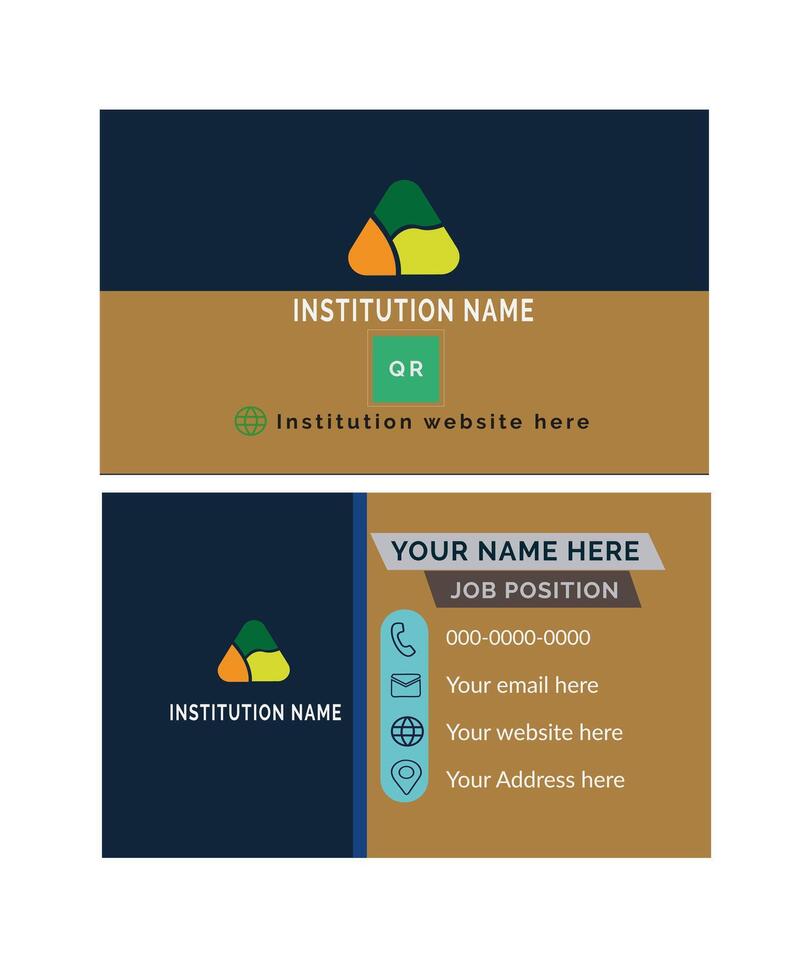 Creative business card design art vector