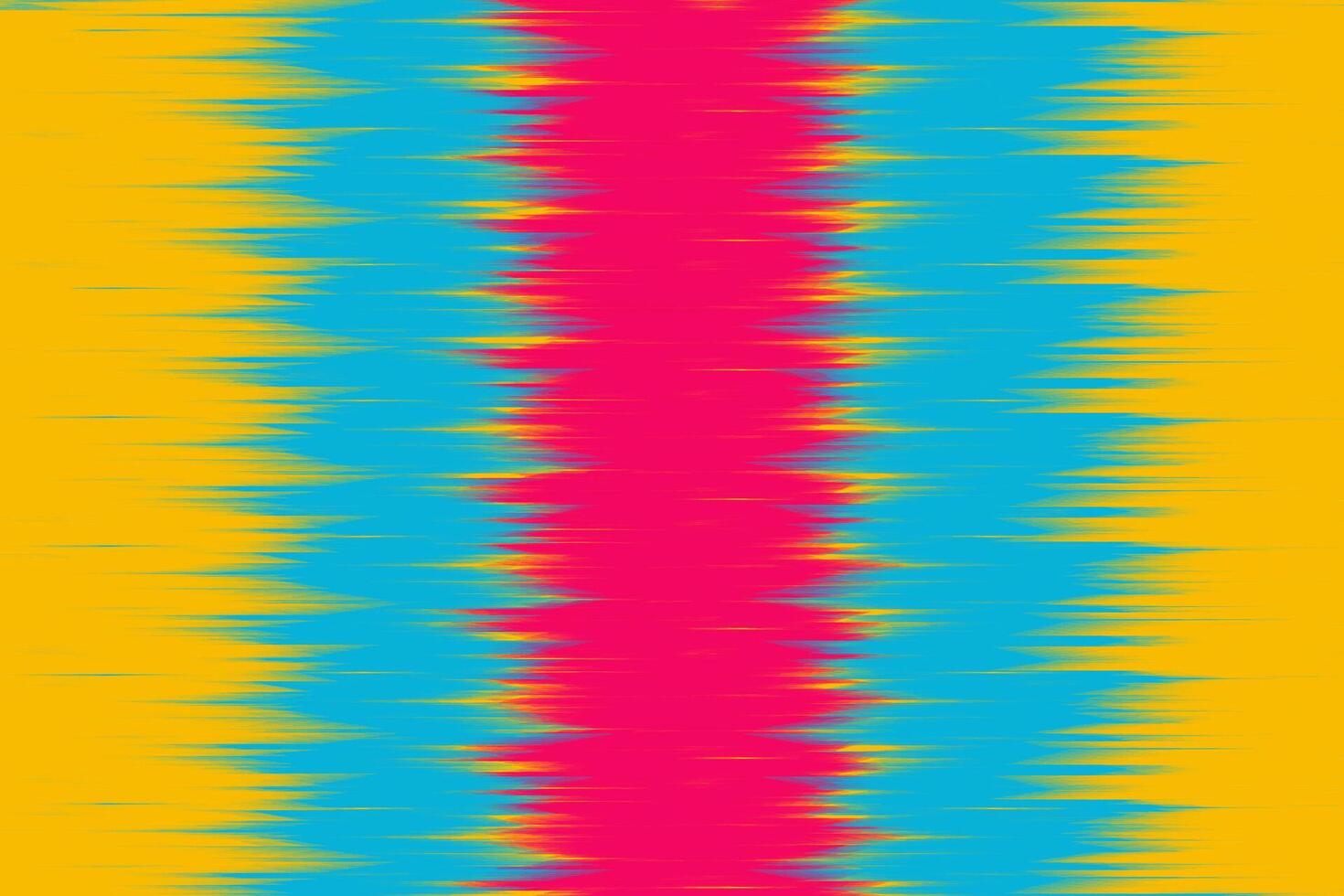 Pink, blue and Yellow abstract background. Ikat Pattern Design for Fabric, clothing, textile, wrapping, background, wallpaper, print vector