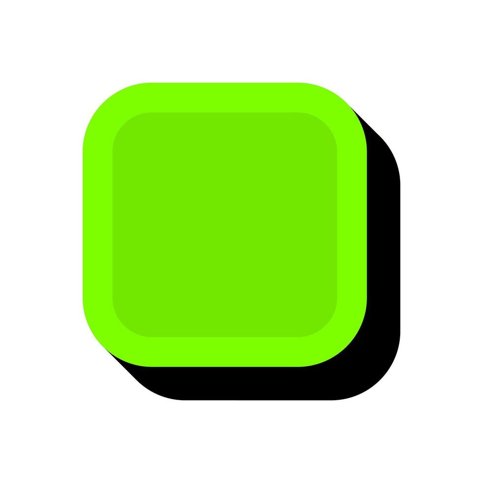Rectangle UI element. Modern rounded rectangle. Flat design element asset. vector