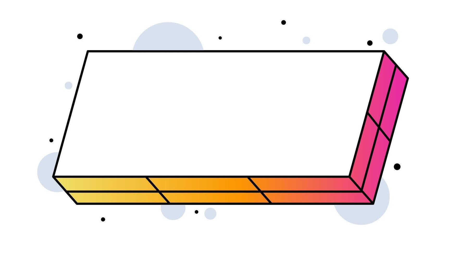 Rectangle element. Creative contemporary concept. Popular element. vector