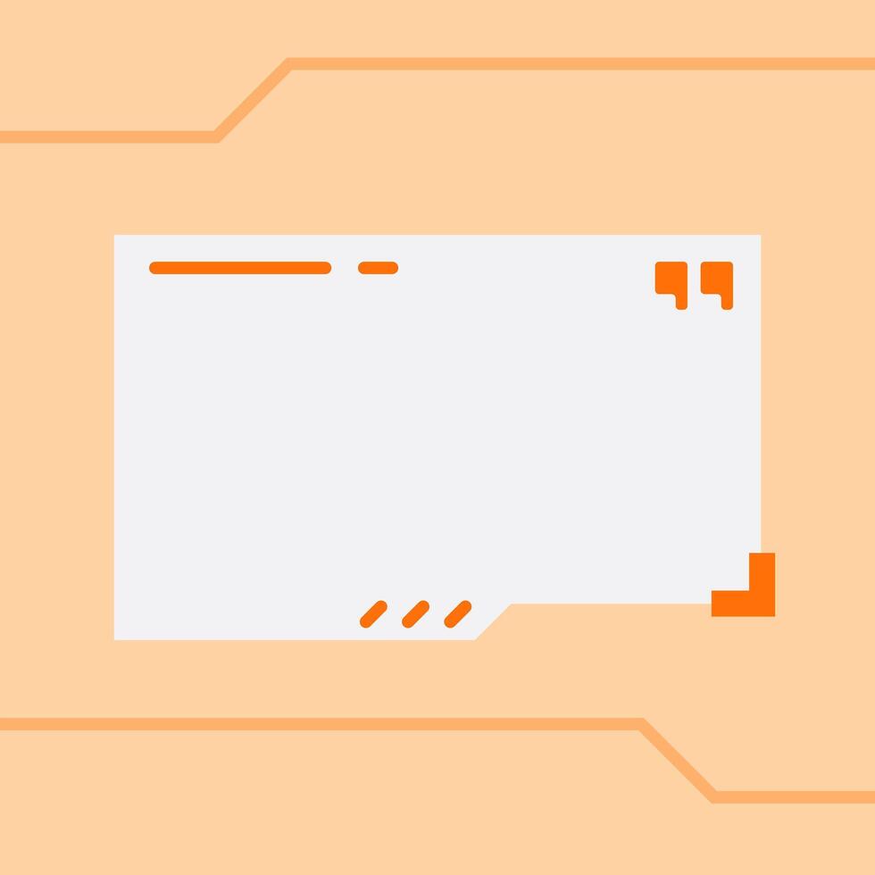Quotes template. Social media in square. vector
