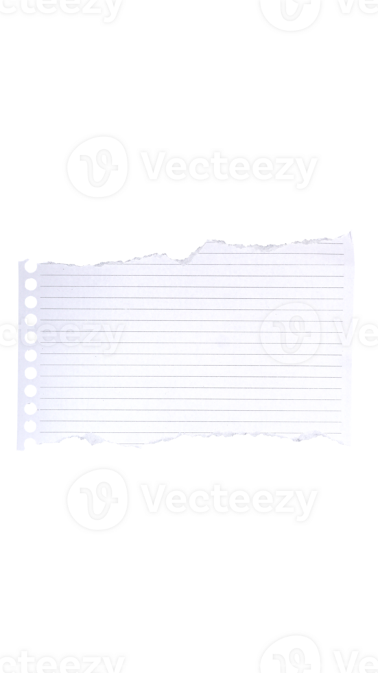 Ripped white paper isolated on transparent background png