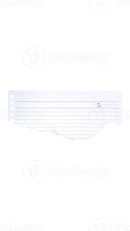 Ripped white paper edge isolated on transparent background png
