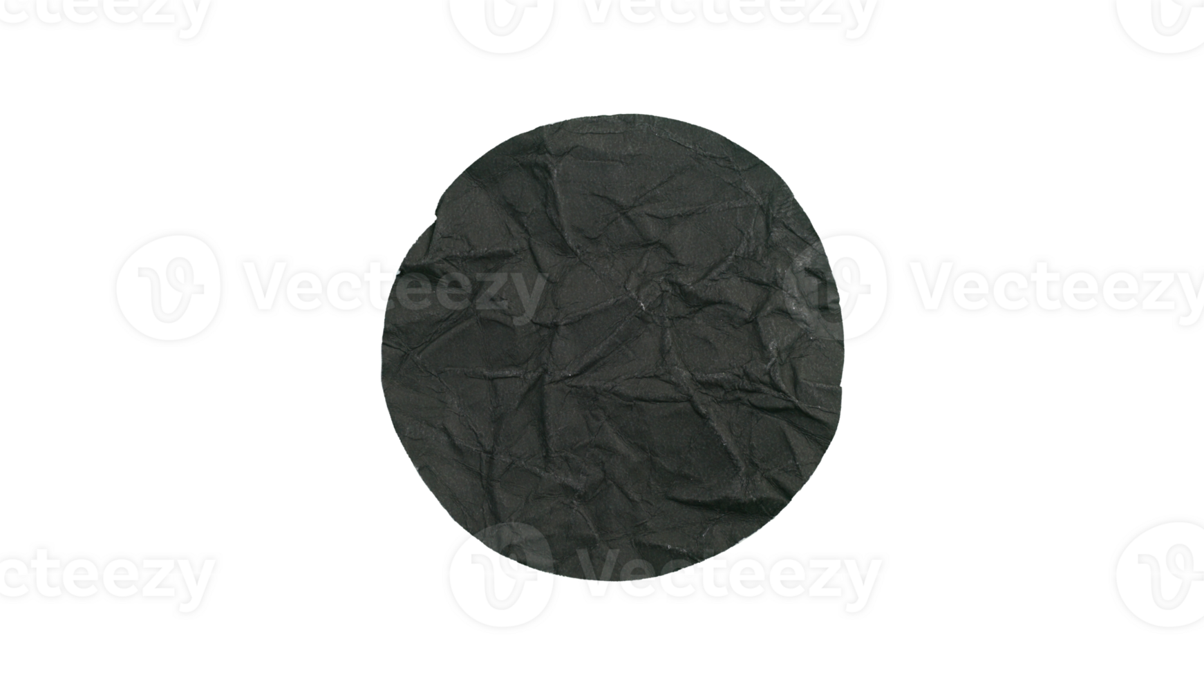 Blank black adhesive paper tape isolated on transparent background png