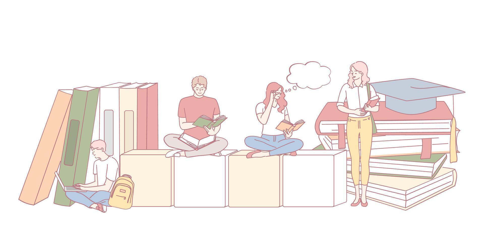 Empowerment Through Reading A Diverse and Inclusive Learning Experience for Everyone vector