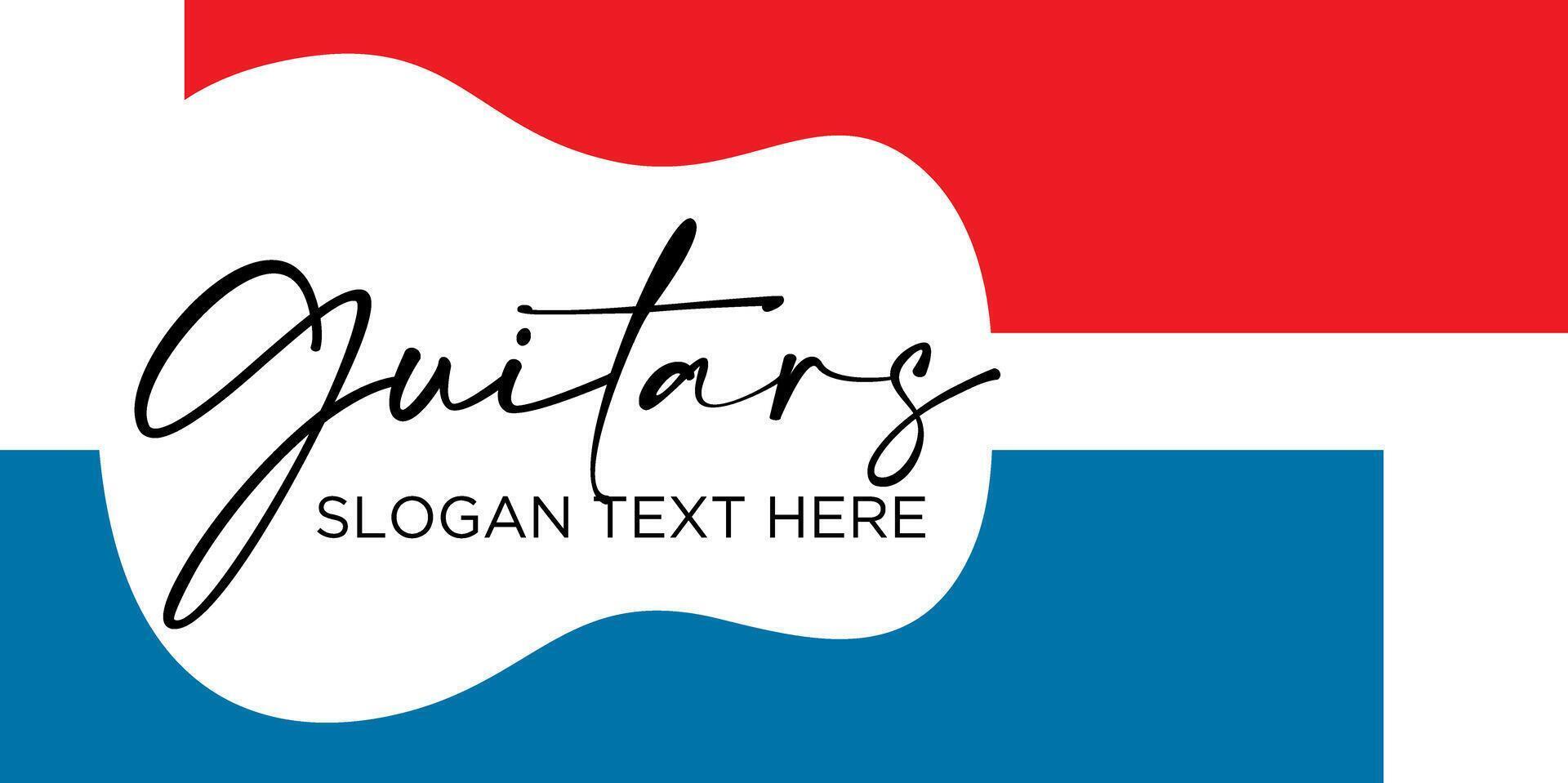guitar icon idea logo design vector
