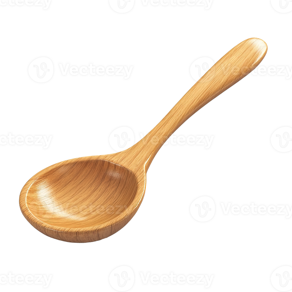 Wooden Spoon Isolated at the Transparent Background png