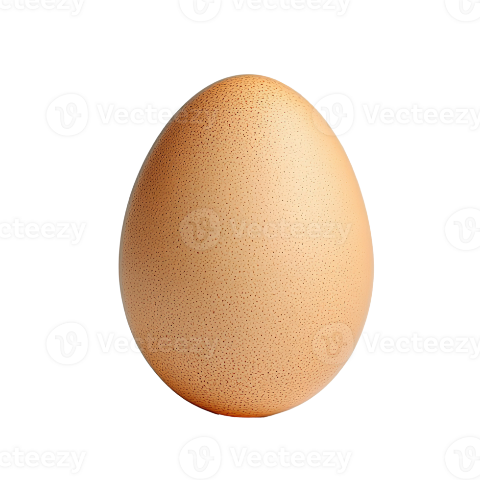 Single Brown Egg on the Transparent Background png