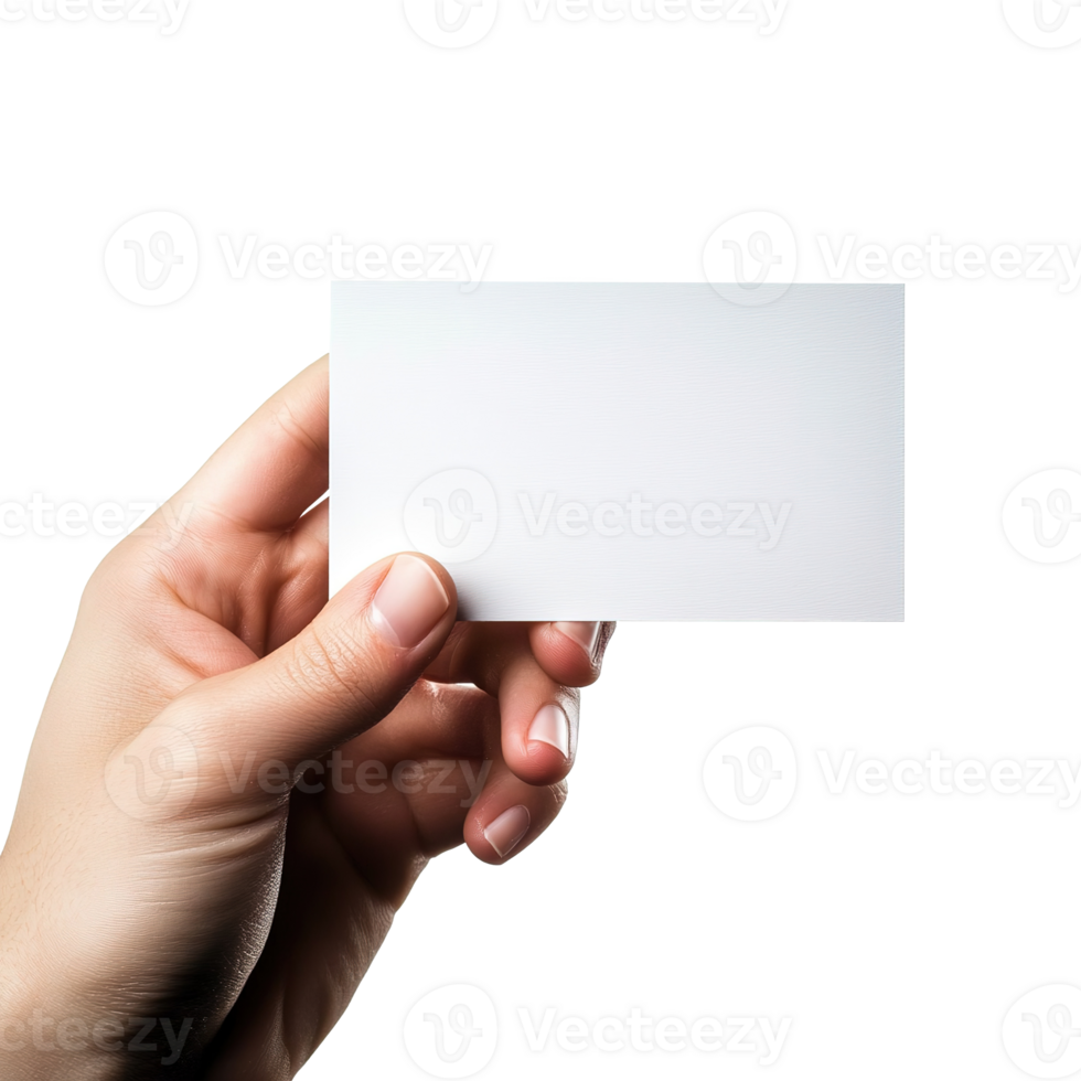Hand Holding a Small Sheet Paper Ticket, Flyer, Invitation, Coupon, Photocard, Cut Out, Isolated on Transparent Background png