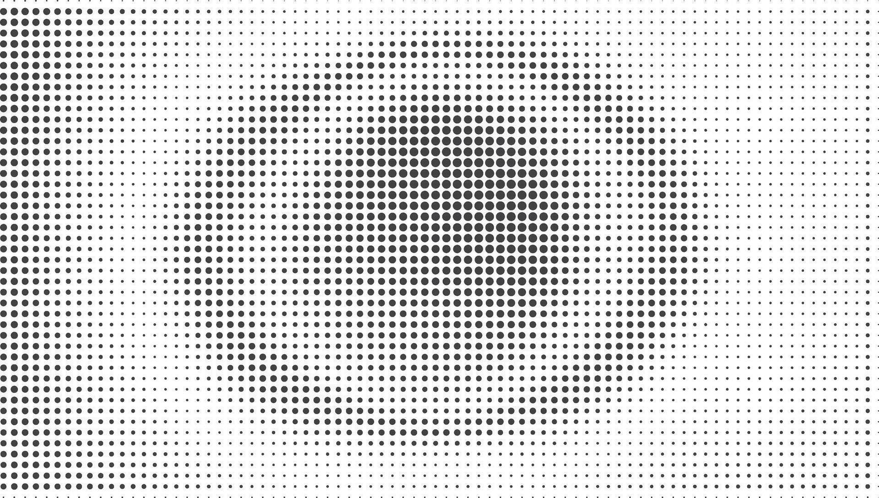 black Halftone dotted on white background vector
