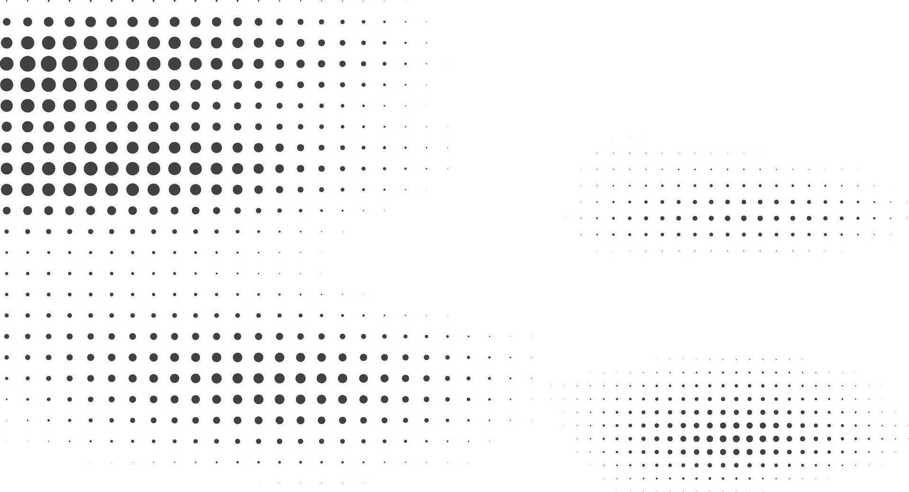 Retro Halftone Dots Texture in Black and White vector