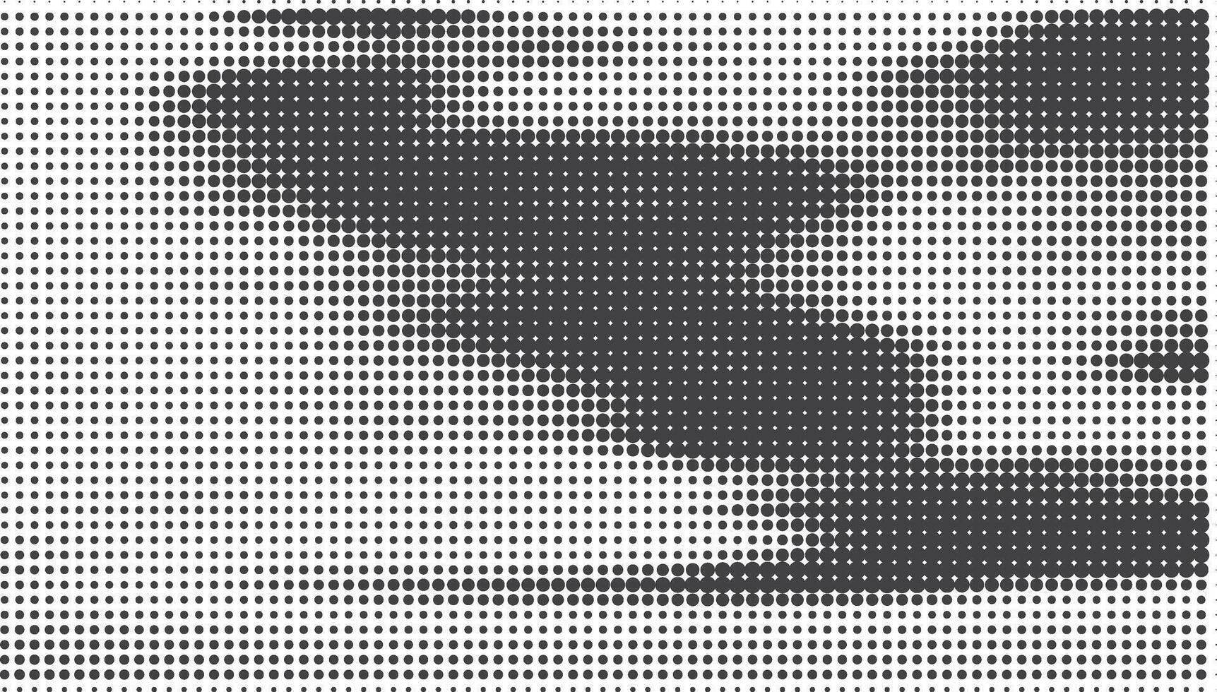 black Halftone dotted vector