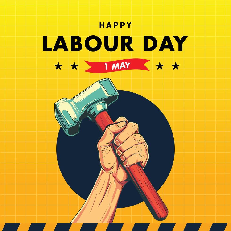 Celebrating the Importance of Work on Labour Day Day vector