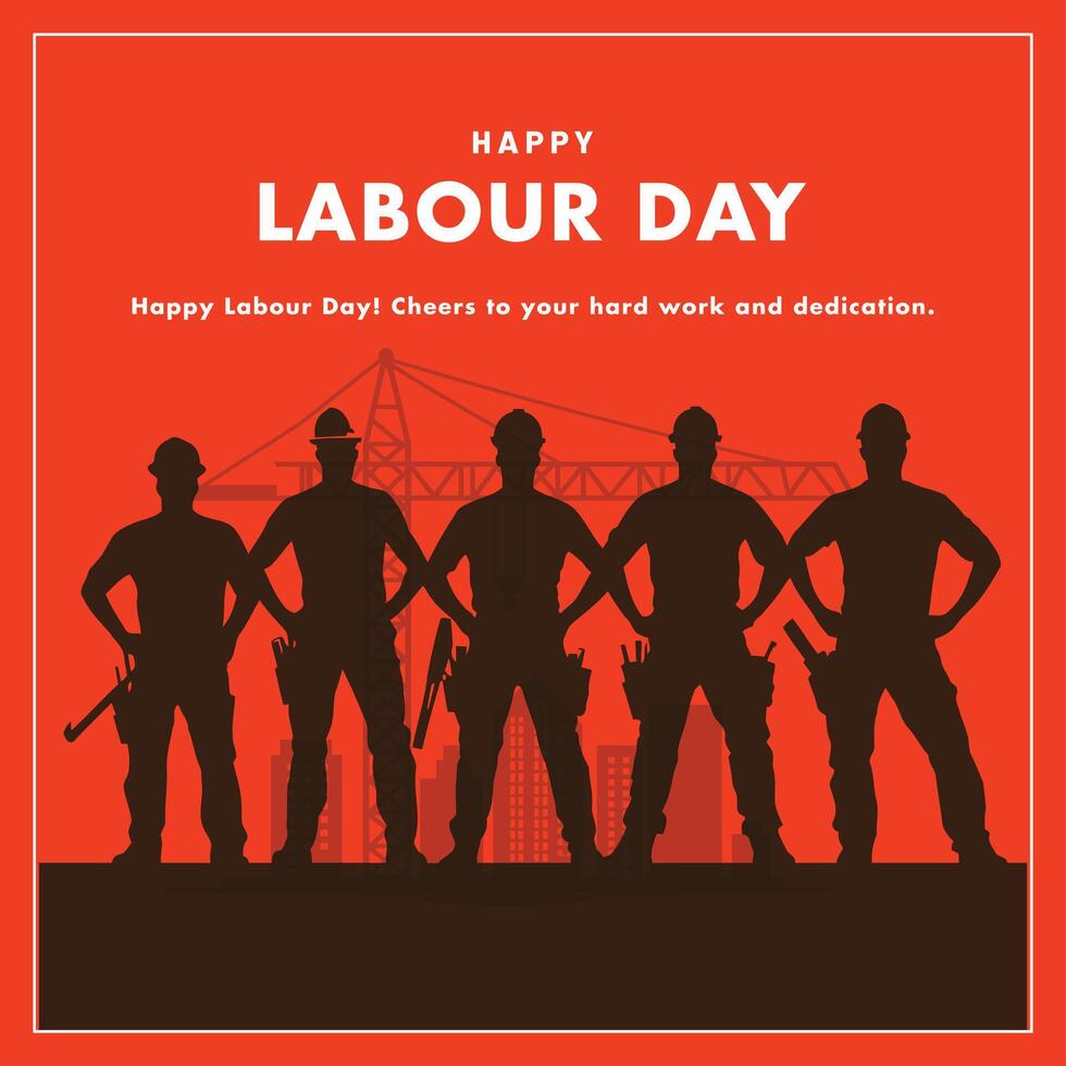 A Celebration of Workers and Their Contributions on Labour Day vector