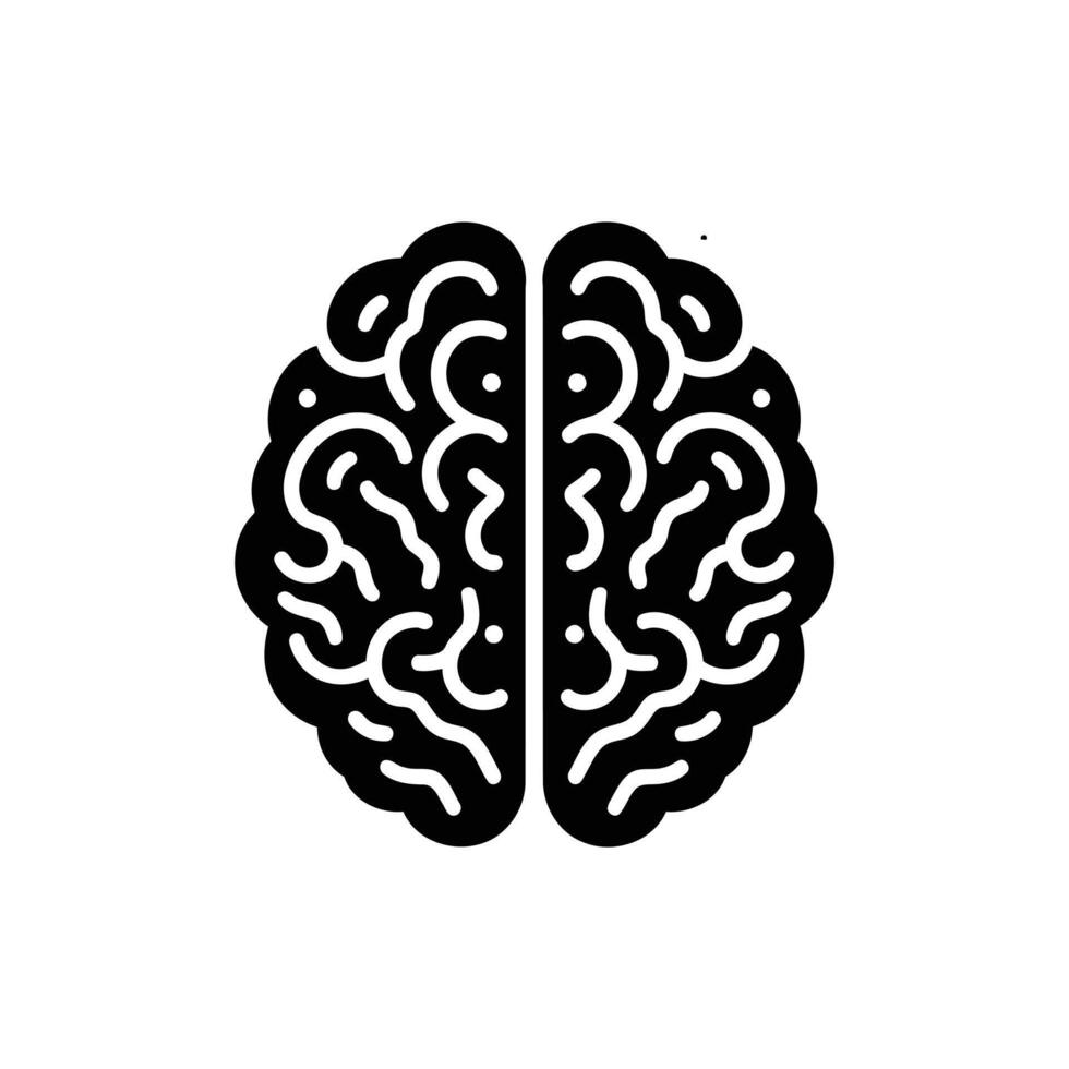 Human Brain Creative Mental Thinking and Intelligence Process Concept vector