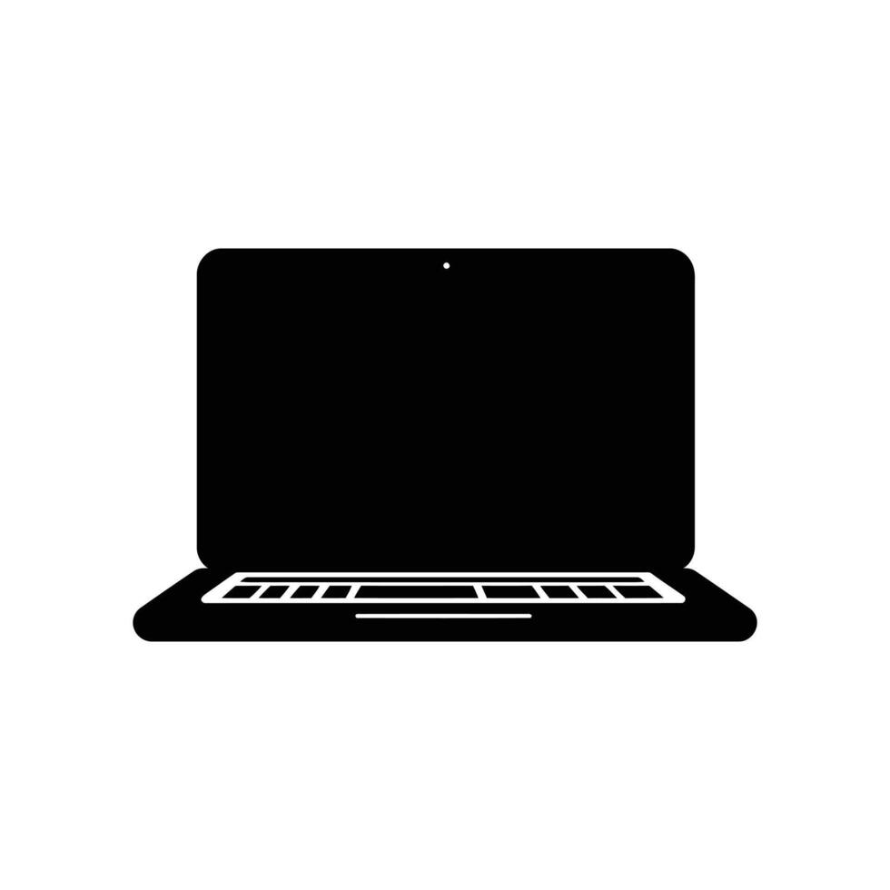 A Sleek and Modern Laptop Computer On White Background vector