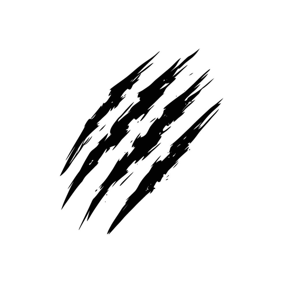 Scary Beast Monster Animal Claw Scratch Rip Mark Symbol vector