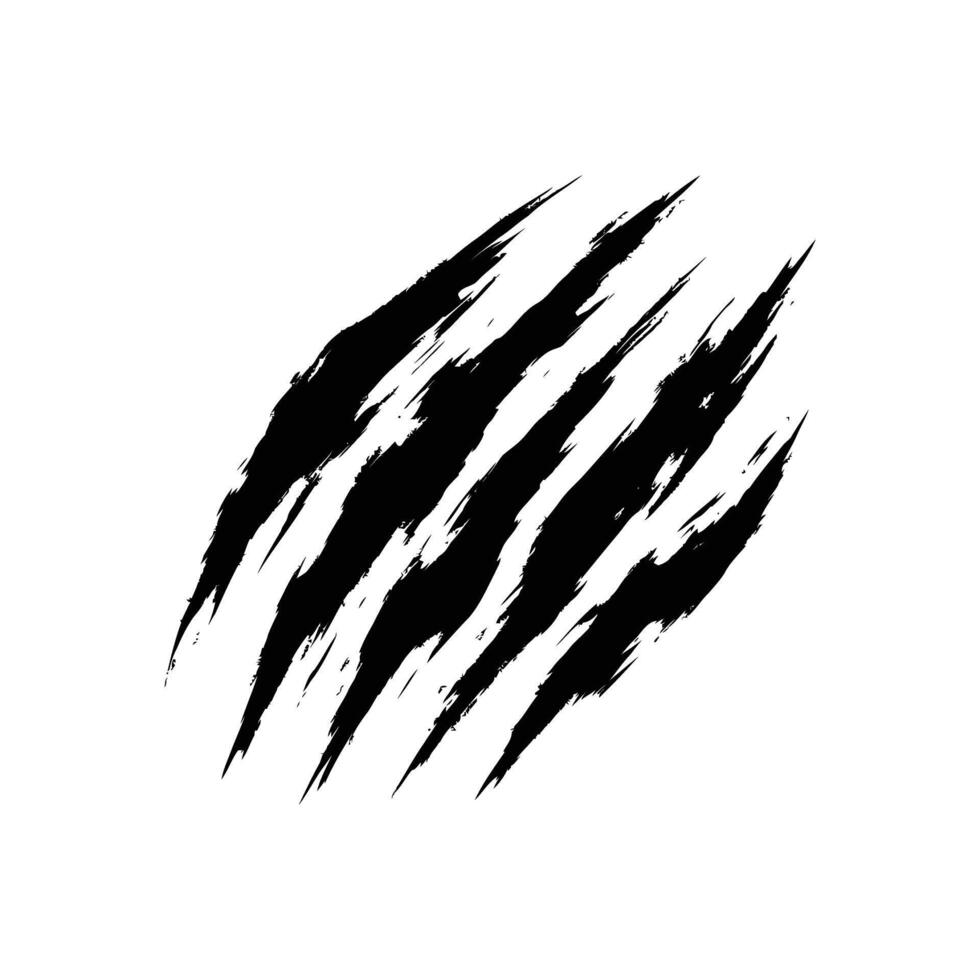 Scratch Claw Mark Graphic Isolated Simple Artwork vector