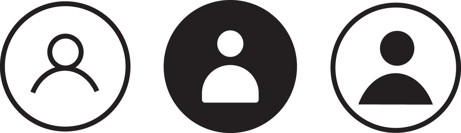 Simple user icons set. users accept vactor icons. Black isolated on white background symbols vector