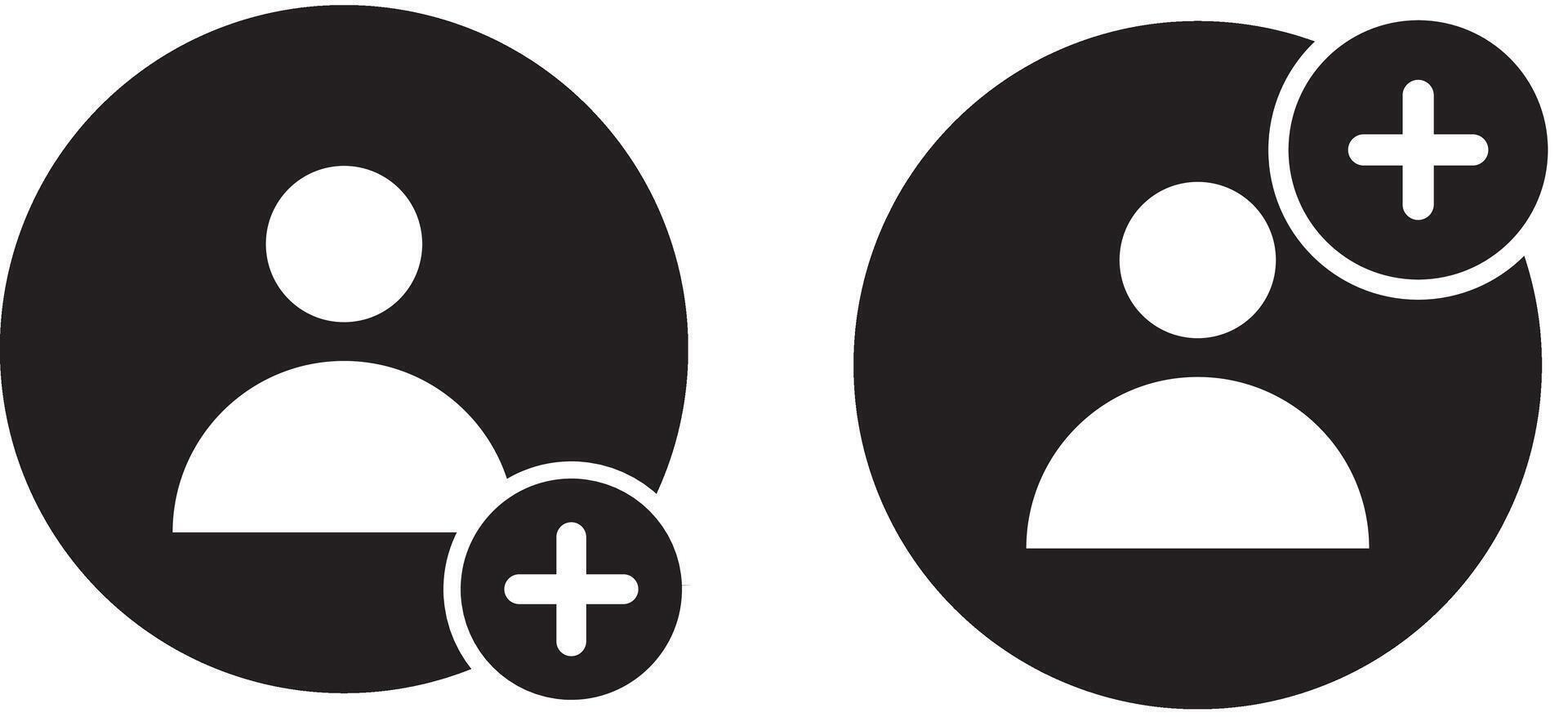 user profile avatar with account symbol. Add new user icon set vactor illustration vector