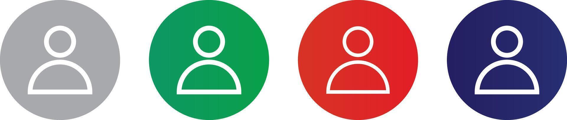 Set of users accept icons vactor. Authentication security. Privacy . Illustration 10 eps vector