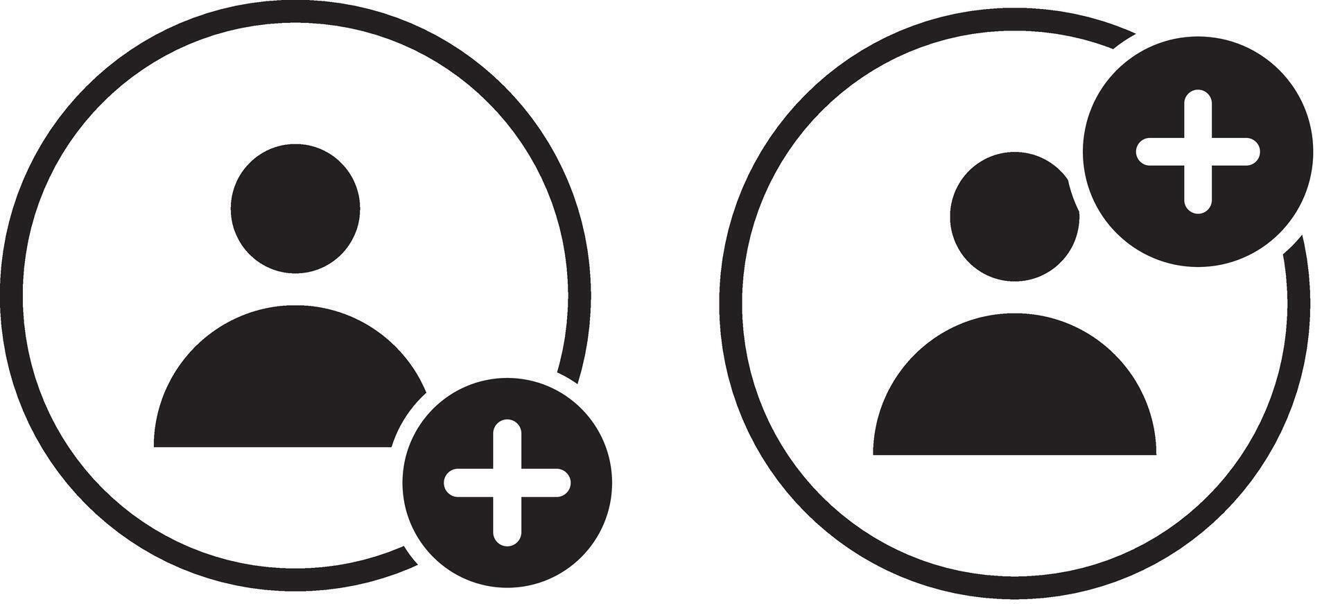 Member profile logo, user account web buttons. Avatar account icon symbol vector
