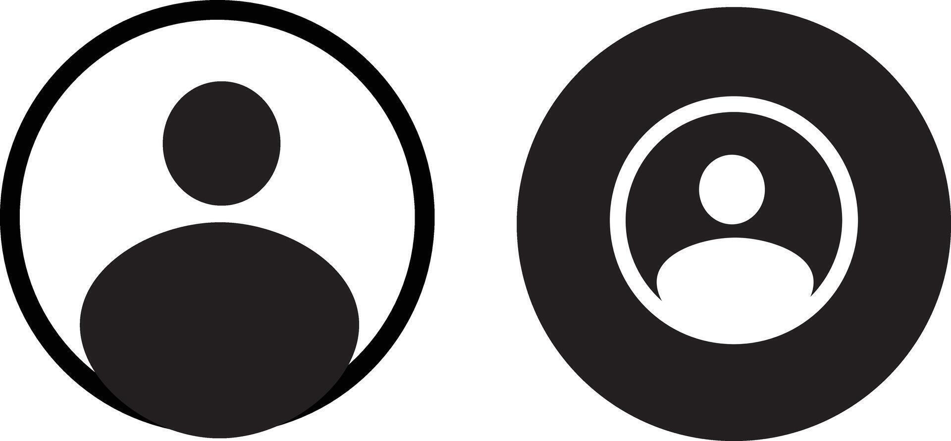 People icon set in flat style. person sign icon illustration vector