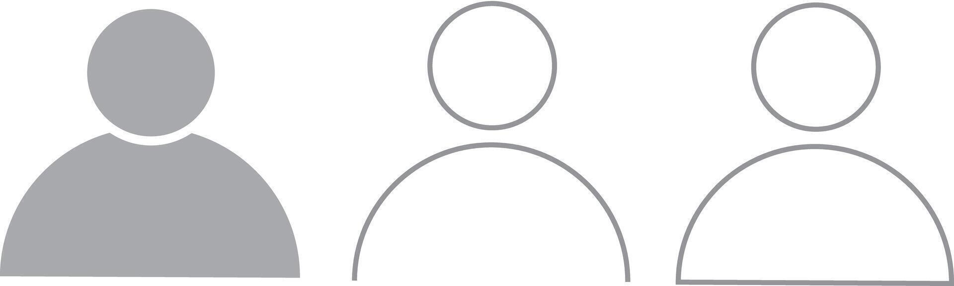 user icon. User profile sign or symbol transparent illustration. vector