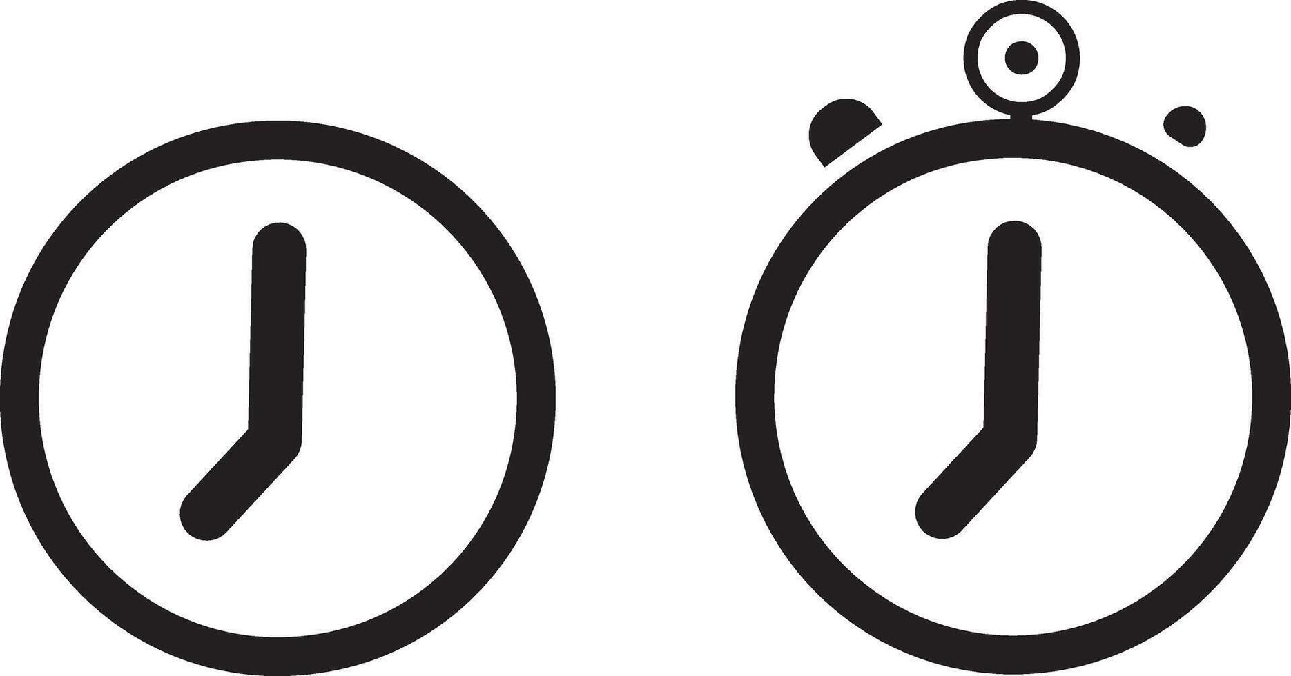 ime, Date and Address Icon Set, Isolated Icons,Editable Line and Flat Web Icons. illustration. vector