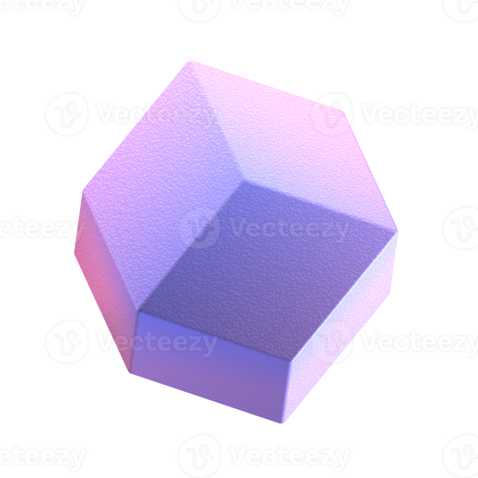A 3d rendering of a purple and pink cube png