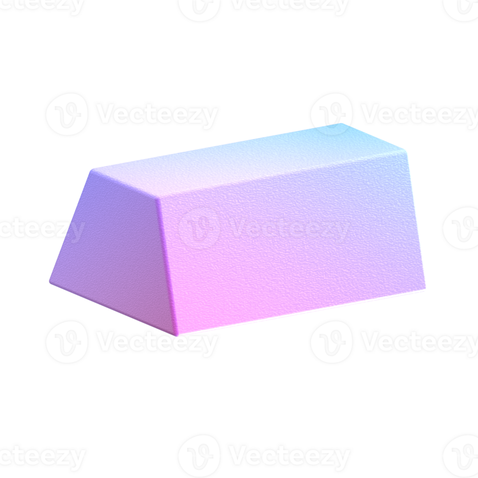 A pink and blue block of soap on a black background png