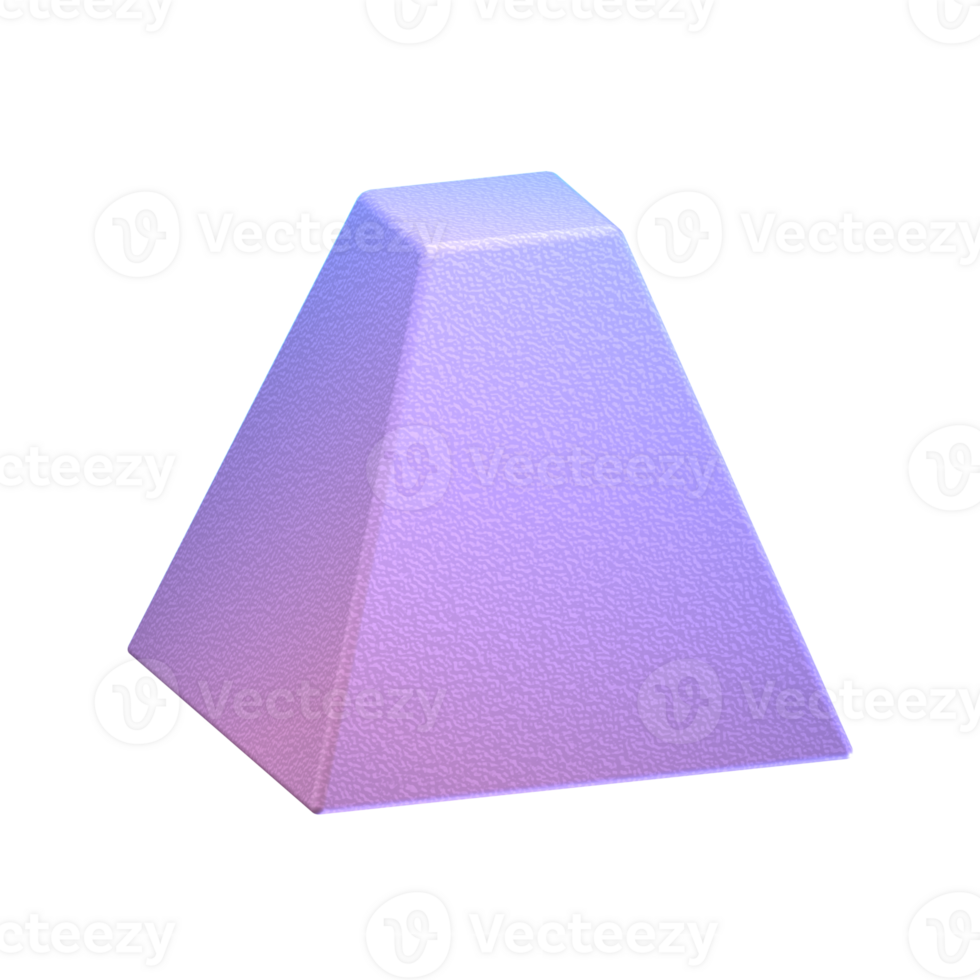A purple and pink pyramid on a black background png