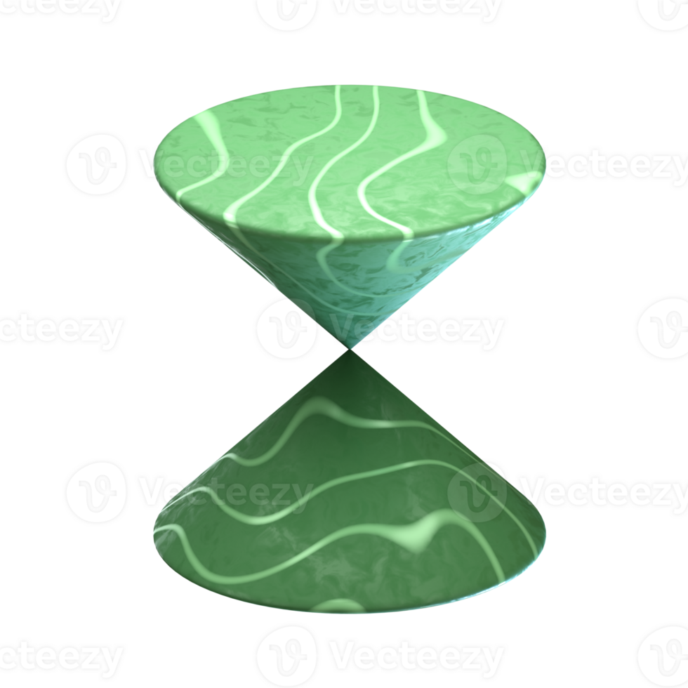 A green marble with a wave pattern on it png