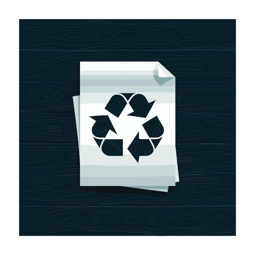 Recycle Paper Icon Eco Friendly Design for Websites and Print vector
